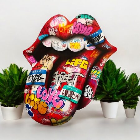 "Urban Street Graffiti Tongue" - Design Print