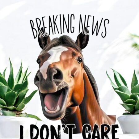 "Breaking News - I Don't Care" Design Print